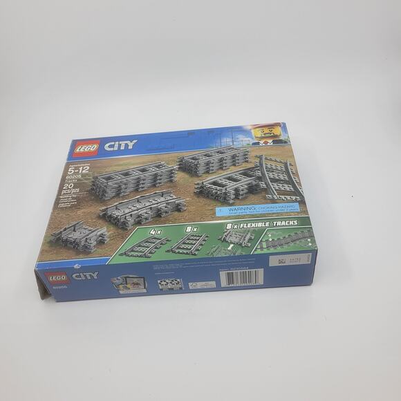 LEGO 60205 City Trains Tracks 20 Pieces, Includes Flexible and Straight Track - Picture 5 of 6